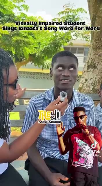 A visually impaired student singing Kinaata's song word for word