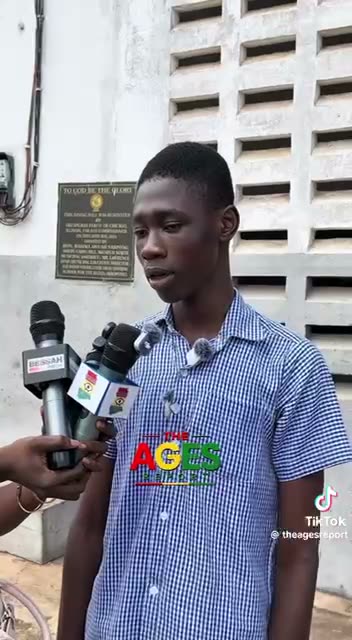 A student sharing his story in an interview
